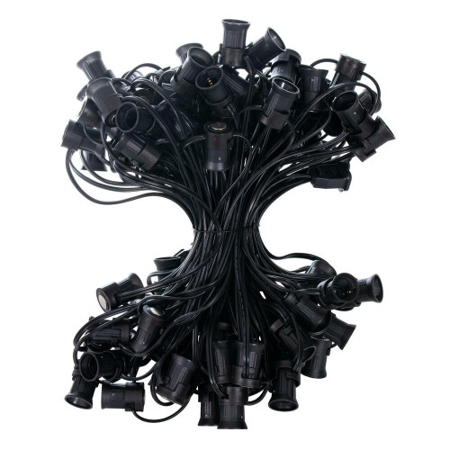 Vickerman V24SPT1-100K - 100 ft Black C9 Socket Stringer with 100 Magnetic Sockets - SPT1 