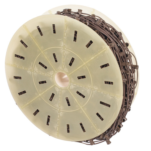 Vickerman VC7SPT1-12B1000 - 1000 ft Brown C7 Socket Stringer with 1000 Sockets - SPT1