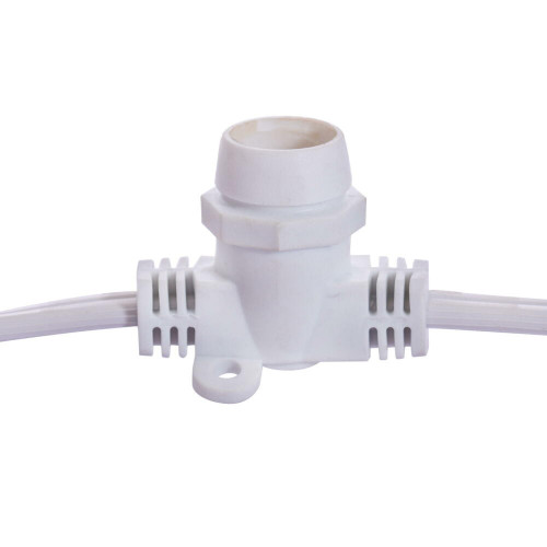 Vickerman VC7W12025 - 25 ft White E12 Socket Stringer with 25 Sockets - SPT2