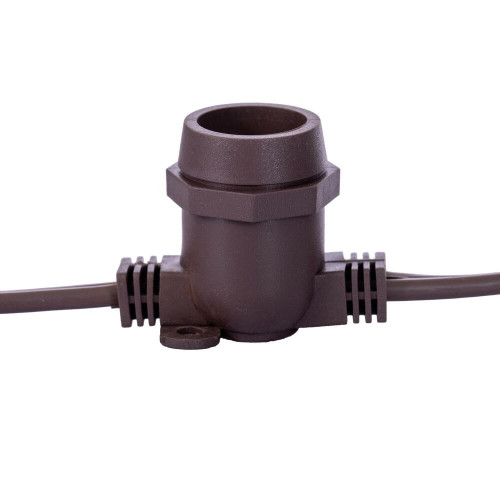 Vickerman VC9B12020 - 25 ft Brown E17 Socket Stringer with 20 Sockets - SPT2