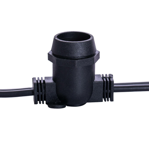 Vickerman VC9K12020 - 25 ft Black E17 Socket Stringer with 20 Sockets - SPT2
