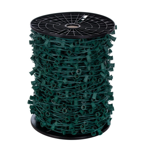 Vickerman VC9SPT2-06G1000 - 1000 ft Green C9 Socket Stringer with 2000 Sockets - SPT2 