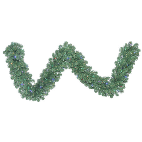 Vickerman C164712RGBWW - 9 ft Green Fir Christmas Garland - RGB-Warm White LED