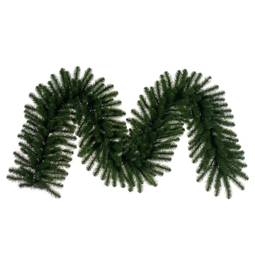 Vickerman G237017 - 9 ft Green Deluxe Sequoia Pine Christmas Garland - Unlit