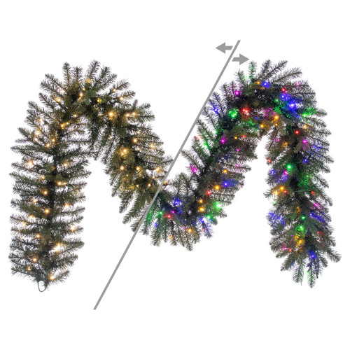 Vickerman G250416LEDCC - 9 ft Green Colorado Fir Christmas Garland - Color Changing LED