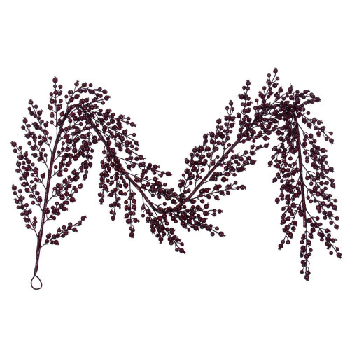 Vickerman P240372 - 6 ft Burgundy Crab Apple Berry Christmas Garland - Unlit 