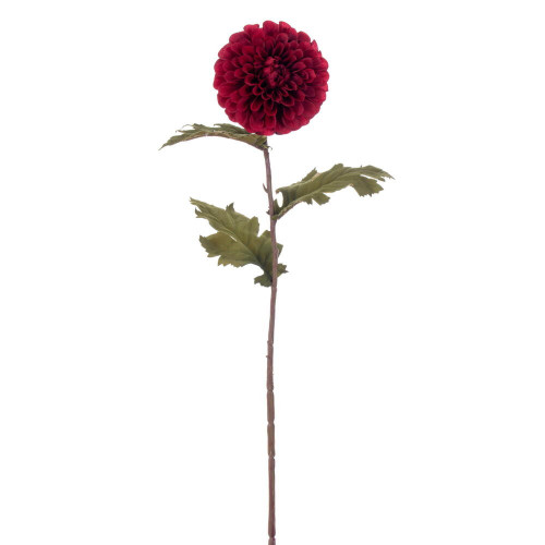 Vickerman EF233765 - 29 in. Burgundy Dahlia Stem Artificial Spray - 4 Pack