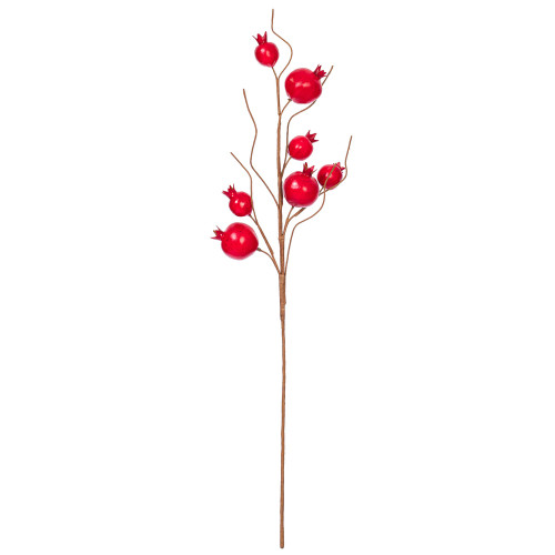 Vickerman FPQ237128 - 31 in. Red Pomegranate Artificial Spray - 3 Pack 