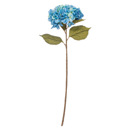 Vickerman FR250102 - 32.5 in. Blue Hydrangea Stem Artificial Spray - 3 Pack