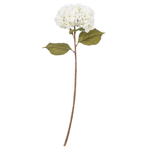 Vickerman FR250111 - 32.5 in. White Hydrangea Stem Artificial Spray - 3 Pack 