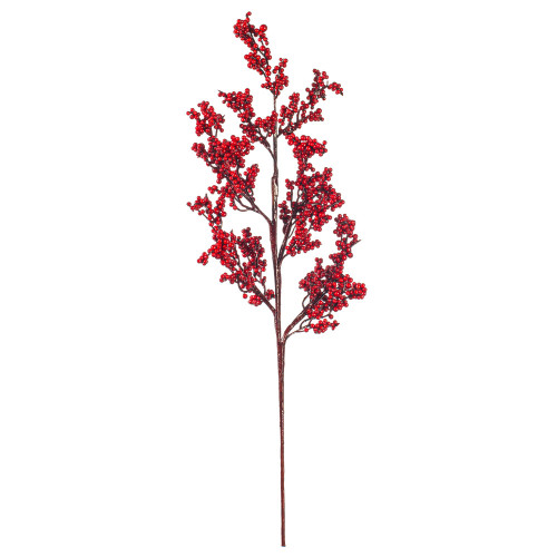 Vickerman P241324 - 24 in. Red Petite Cluster Berry Artificial Spray - 3 Pack