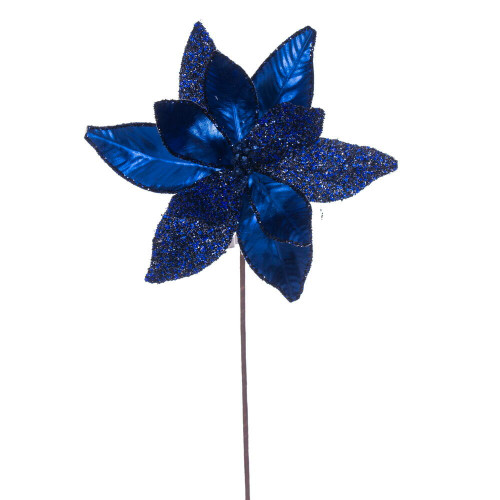 Vickerman RG230131 - 21.5 in. Midnight Blue Flower Artificial Spray - 6 Pack 