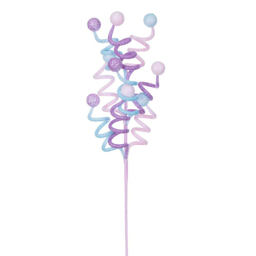 Vickerman RG236381 - 24 in. Pastel Purple Curly Artificial Spray - 3 Pack 