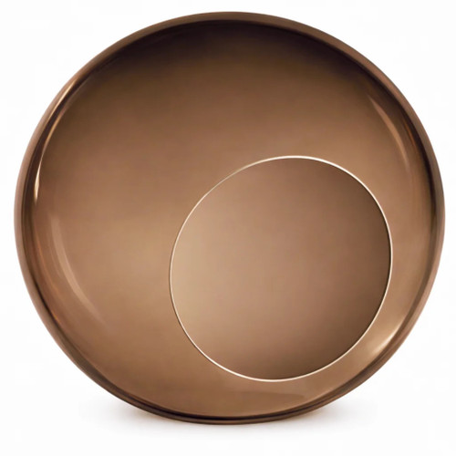 8" Bronze Acrylic Plastic Light Globe with 3-1/2" Neckless Opening 