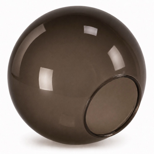 8" Bronze Acrylic Plastic Light Globe with 3-1/2" Neckless Opening 