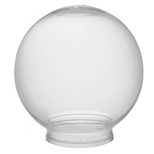 LBS Lighting Clear 6" Outdoor Acrylic Light Globe with 3" Lip 