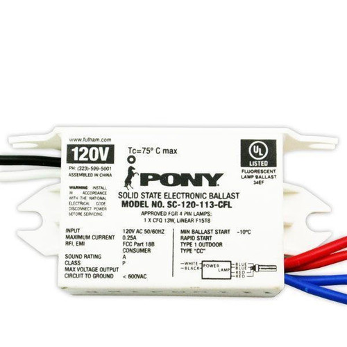 Fulham SC-120-113-CFL – Electronic CFL Ballast – 120V