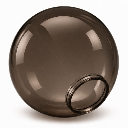 14" Bronze Plastic Light Globe with 6" Lip Fitter Neck 