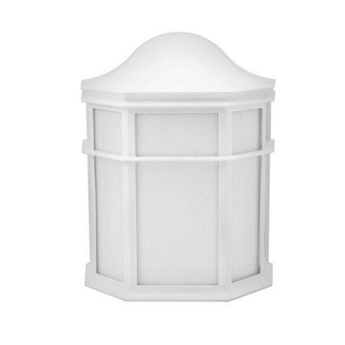 Incon Lighting 13W LED White Closed Top Open Bottom Outdoor Wall Sconce 3000K 1 