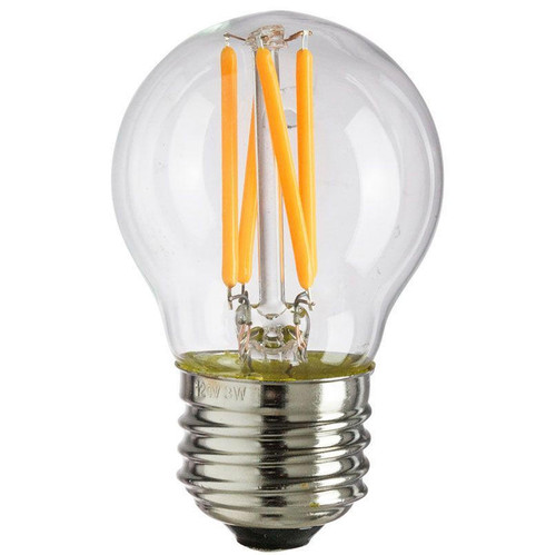 Sunlite 80454-SU G16/LED/AQ/3W/DIM/CL/22K LED Filament Bulb