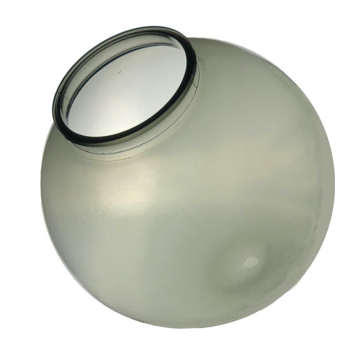 LBS Lighting 16" Smoke Acrylic Plastic Light Globe with 6" Neck Lip 