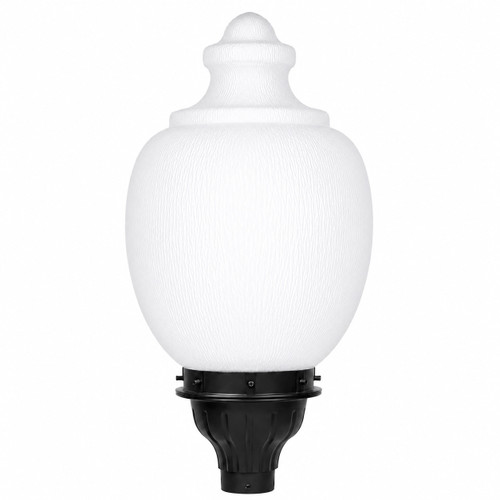Decorative White Acorn Street Light Post Fixture