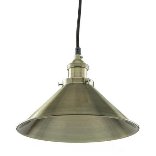  Sunlite 1-Light Antique Style Pendant Canopy Light Fixture AQF/PD/CN10/AB 