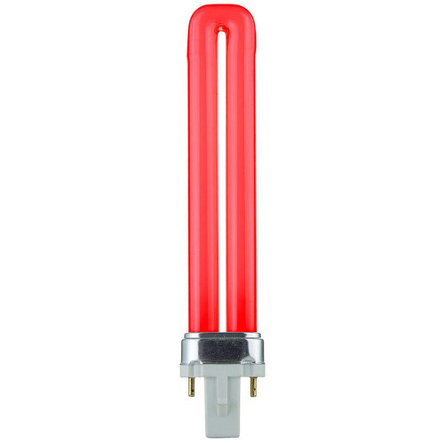  Sunlite 9 Watt G23 Base Red CFL Lamp PL9/R 