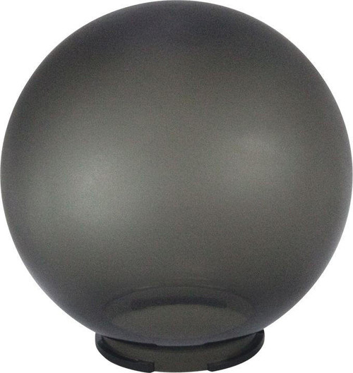 LBS Lighting 8" Smoke Acrylic Light Globe Twist Lock Base 