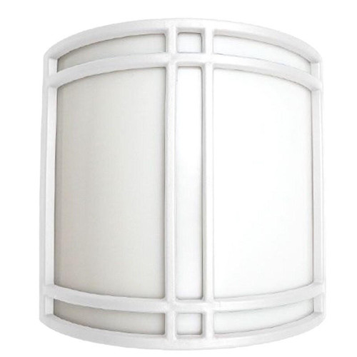White Emergency LED Modern Wall Sconce with Battery Backup- 3CCT