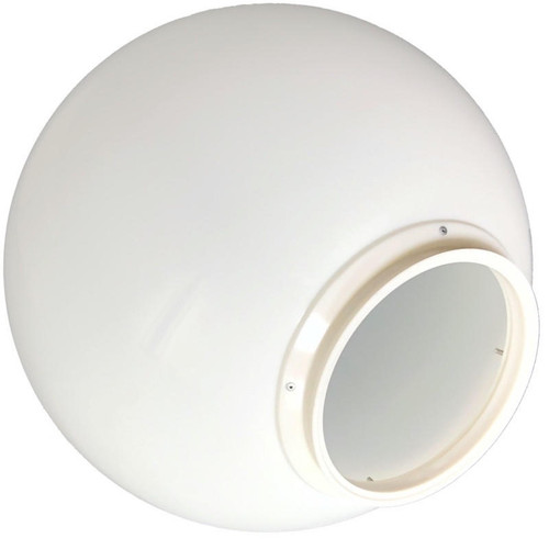 LBS Lighting 18" White Plastic Light Globe with 8" Lip 