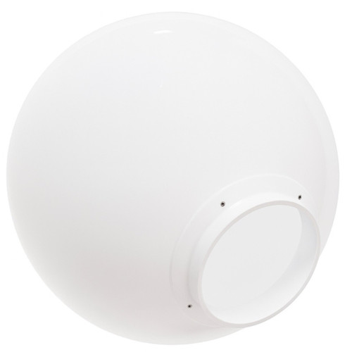 20" White Acrylic Replacement Light Globe with 8" Lip