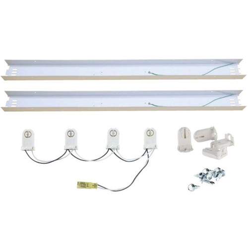 Keystone KT-RKIT-SP-W-82-C4-4LED-DP - 8ft 4-Lamp Strip Kit for Type B T8 LED Tubes
