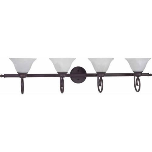 Volume Lighting V1584-79 Troy 4-light Antique Bronze Bathroom Vanity