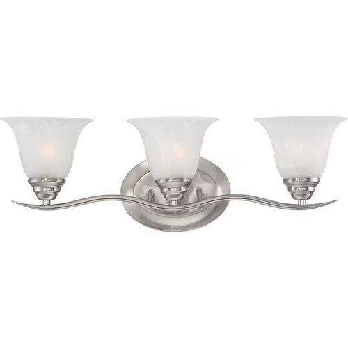 Volume V5233-33 - 3-Light Brushed Nickel Bathroom Vanity Fixture 