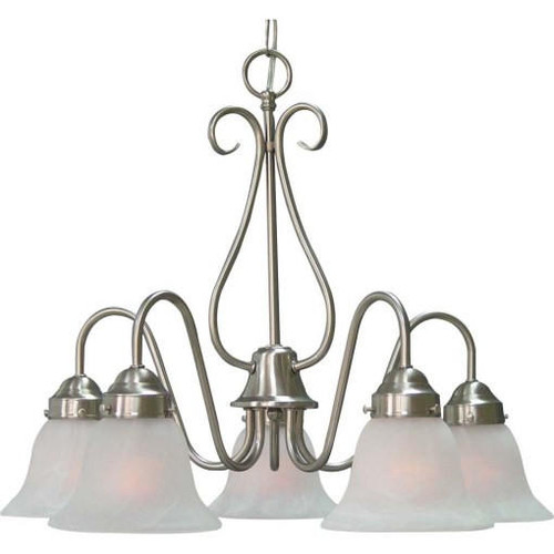 Volume Lighting V2355-33 Indoor Brushed Nickel Chandelier