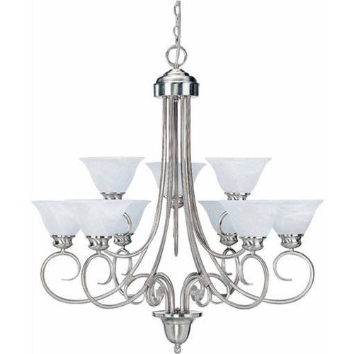 Volume Lighting V2539-33 Indoor Brushed Nickel Chandelier