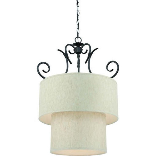Volume Lighting V3229-36 Indoor Antique Iron Chandelier
