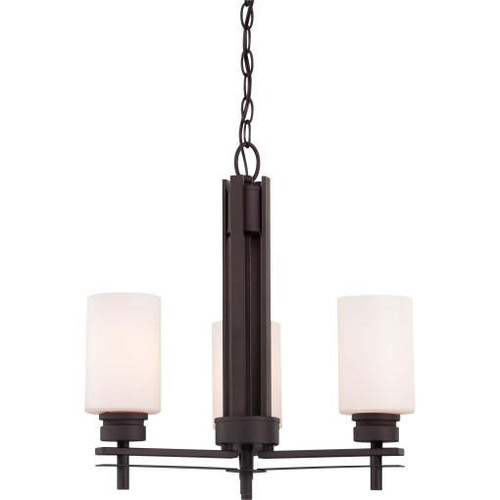 Volume Lighting V3773-79 - 3-Light Antique Bronze Mini Chandelier