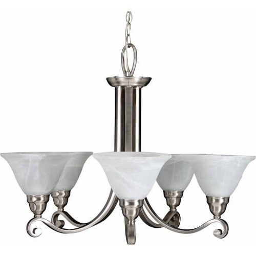 Volume Lighting V4445-33 Indoor Brushed Nickel Chandelier