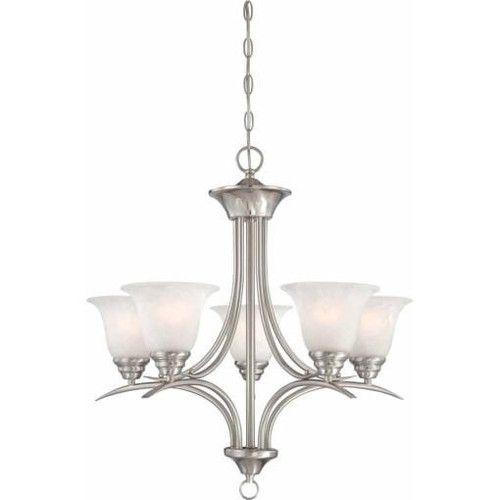 Volume Lighting V5245-33 Indoor Brushed Nickel Chandelier