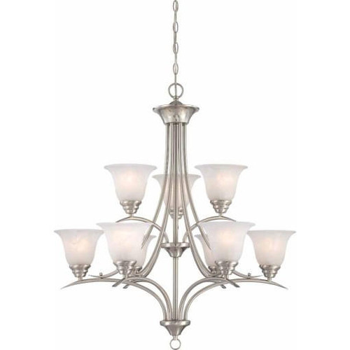 Volume Lighting V5249-33 Indoor Brushed Nickel Chandelier
