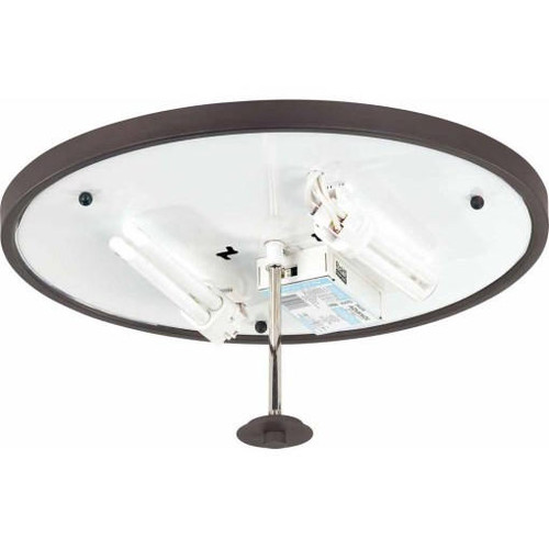 Volume Lighting V6252-79 - Antique Bronze Flush Mount - Glass Disc Diffuser