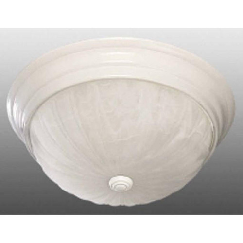 Volume Lighting V7732-6 - White Flush Mount - Alabaster Glass Dome