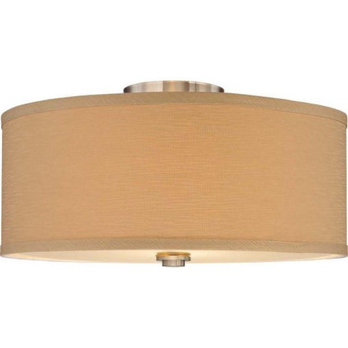 Volume Lighting V4352-33 Indoor Brushed Nickel Semi Flush-Mount