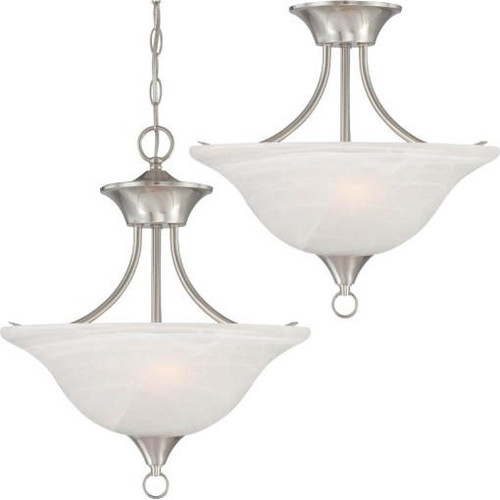 Volume Lighting V5242-33 Brushed Nickel Pendant Semi Flush-Mount