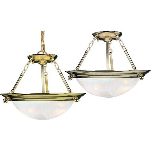 Volume Lighting V6973-2 Indoor Polished Brass Pendant