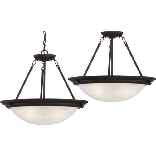 Volume Lighting V6973-79 Antique Bronze Pendant or Semi Flush-Mount