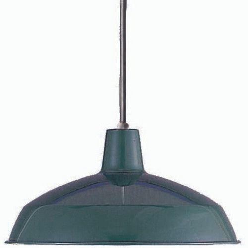 Volume Lighting V1819-17 Indoor Farmhouse Dark Green Pendant