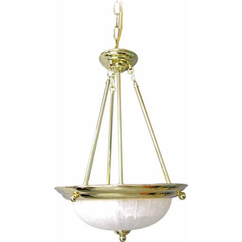 Volume Lighting V2283-2 Polished Brass Bowl Shaped Pendant